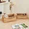 Storage Basket with Handle, Large Rectangular Wicker Basket for Organizing, Decorative Wicker Storage Basket Woven Basket Organizers for Living Room